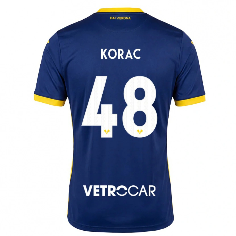 Danxen Niño Camiseta Seid Korac #48 Azul Real Amarillo Blanco 1ª Equipación 2026/27 La Camisa México