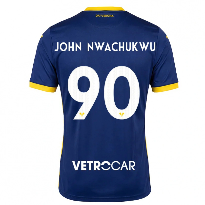 Danxen Niño Camiseta Samuel John Nwachukwu #90 Azul Real Amarillo Blanco 1ª Equipación 2026/27 La Camisa México