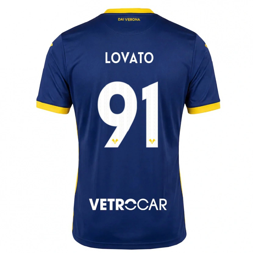 Danxen Niño Camiseta Enrico Lovato #91 Azul Real Amarillo Blanco 1ª Equipación 2026/27 La Camisa México