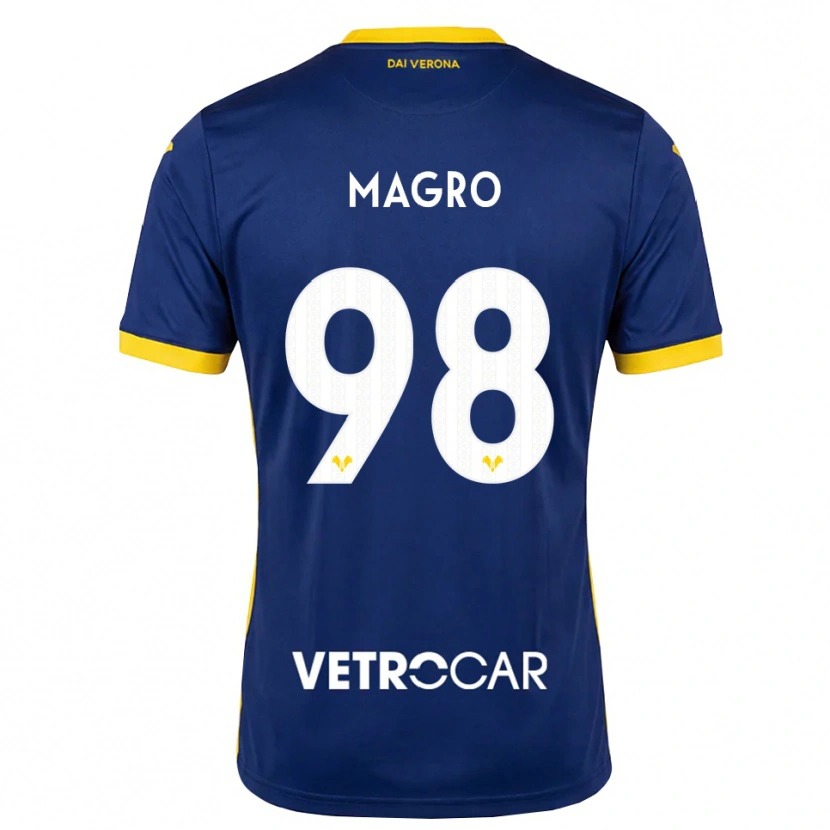Danxen Niño Camiseta Federico Magro #98 Azul Real Amarillo Blanco 1ª Equipación 2026/27 La Camisa México