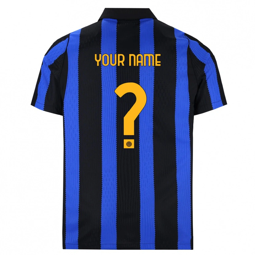 Danxen Niño Camiseta Su Nombre #0 Negro Azul Amarillo 1ª Equipación 2026/27 La Camisa México
