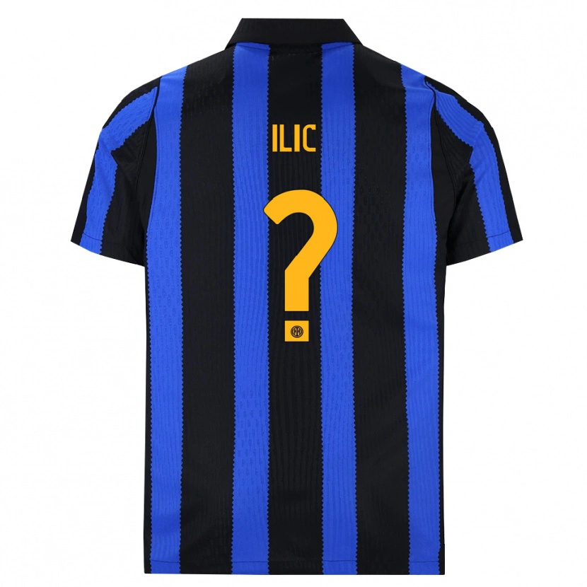 Danxen Niño Camiseta Novak Ilic #0 Negro Azul Amarillo 1ª Equipación 2026/27 La Camisa México