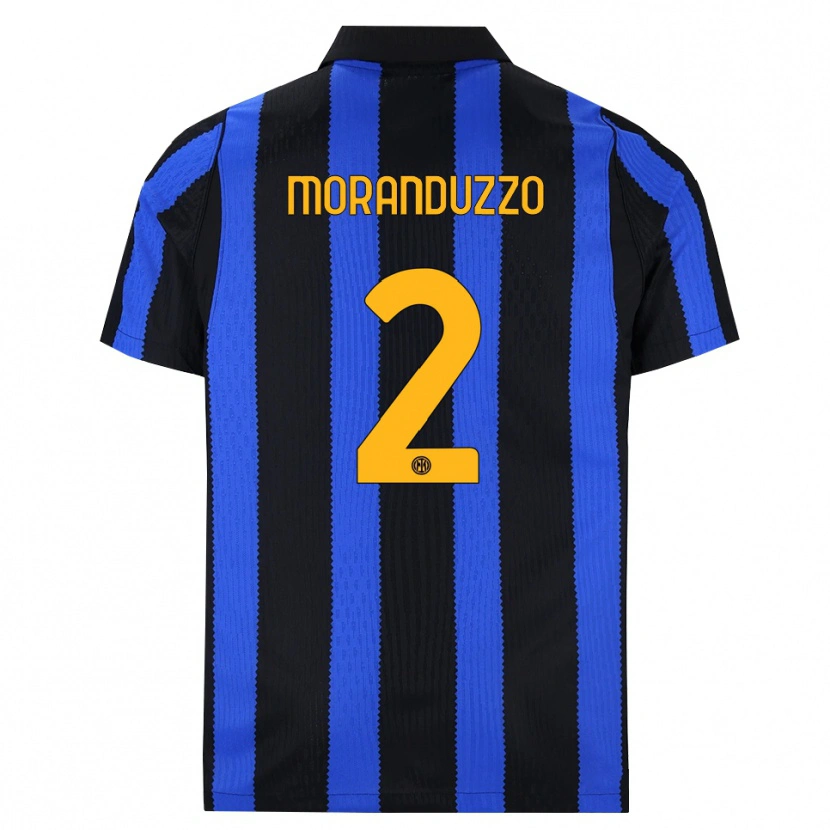 Danxen Niño Camiseta Nicolo Moranduzzo #2 Negro Azul Amarillo 1ª Equipación 2026/27 La Camisa México