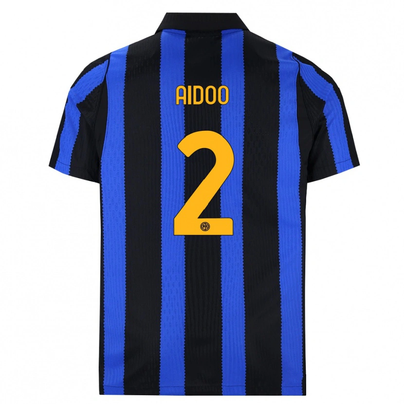 Danxen Niño Camiseta Mike Aidoo #2 Negro Azul Amarillo 1ª Equipación 2026/27 La Camisa México