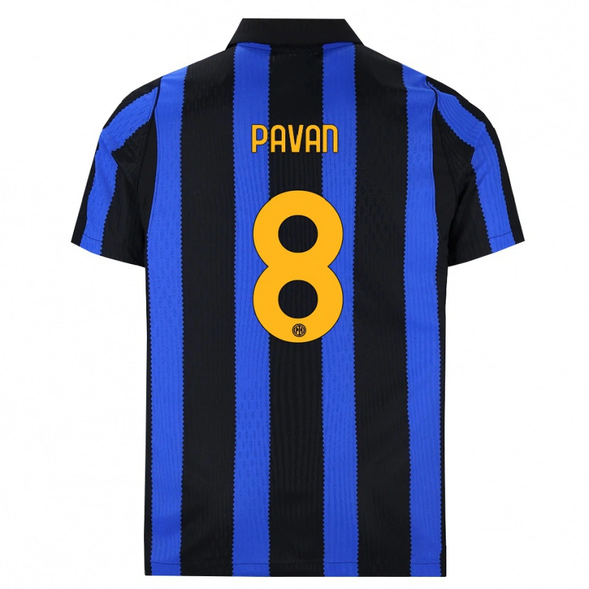 Danxen Niño Camiseta Matilde Pavan #8 Negro Azul Amarillo 1ª Equipación 2026/27 La Camisa México