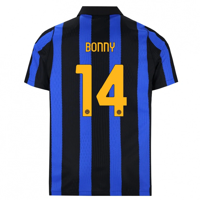 Danxen Niño Camiseta Ange-Yoan Bonny #14 Negro Azul Amarillo 1ª Equipación 2026/27 La Camisa México