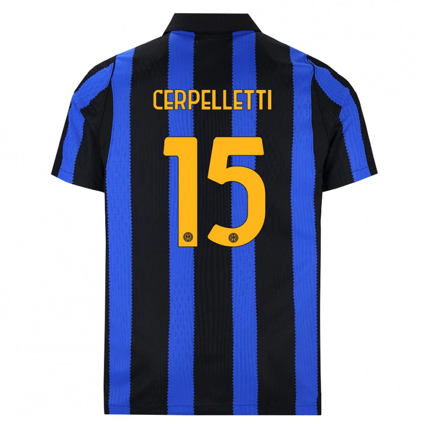 Danxen Niño Camiseta Filippo Cerpelletti #15 Negro Azul Amarillo 1ª Equipación 2026/27 La Camisa México