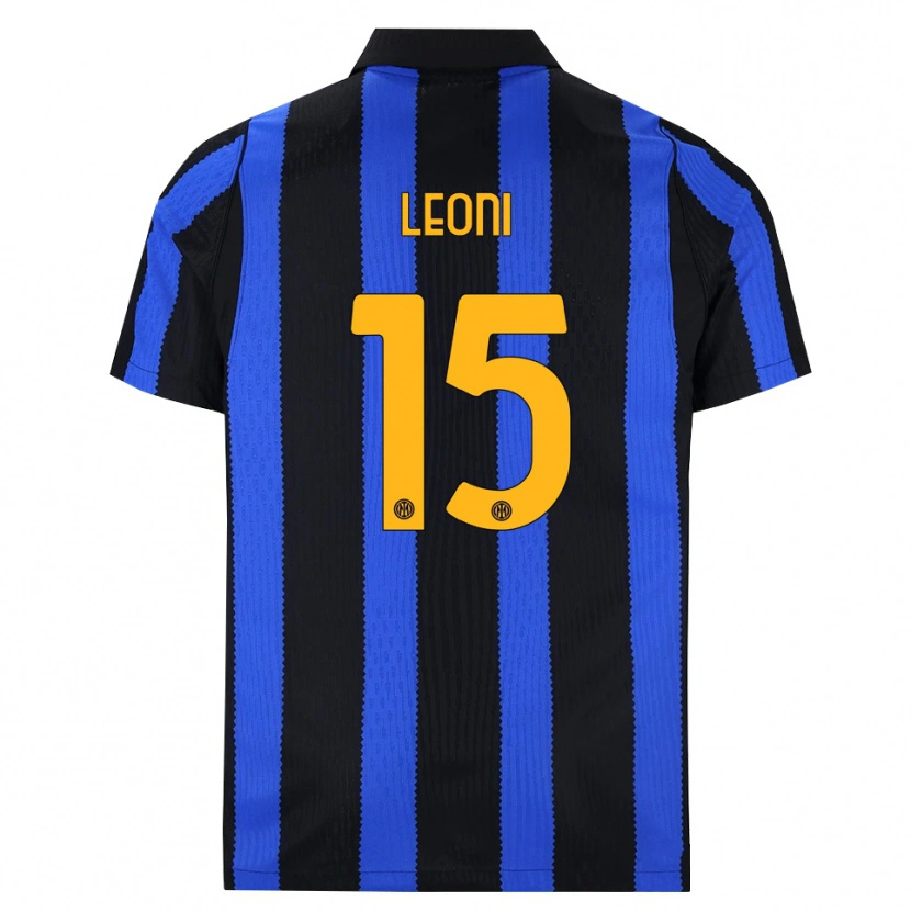 Danxen Niño Camiseta Luca Leoni #15 Negro Azul Amarillo 1ª Equipación 2026/27 La Camisa México