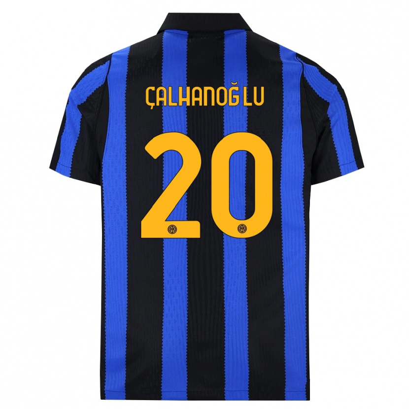 Danxen Niño Camiseta Hakan Çalhanoğlu #20 Negro Azul Amarillo 1ª Equipación 2026/27 La Camisa México
