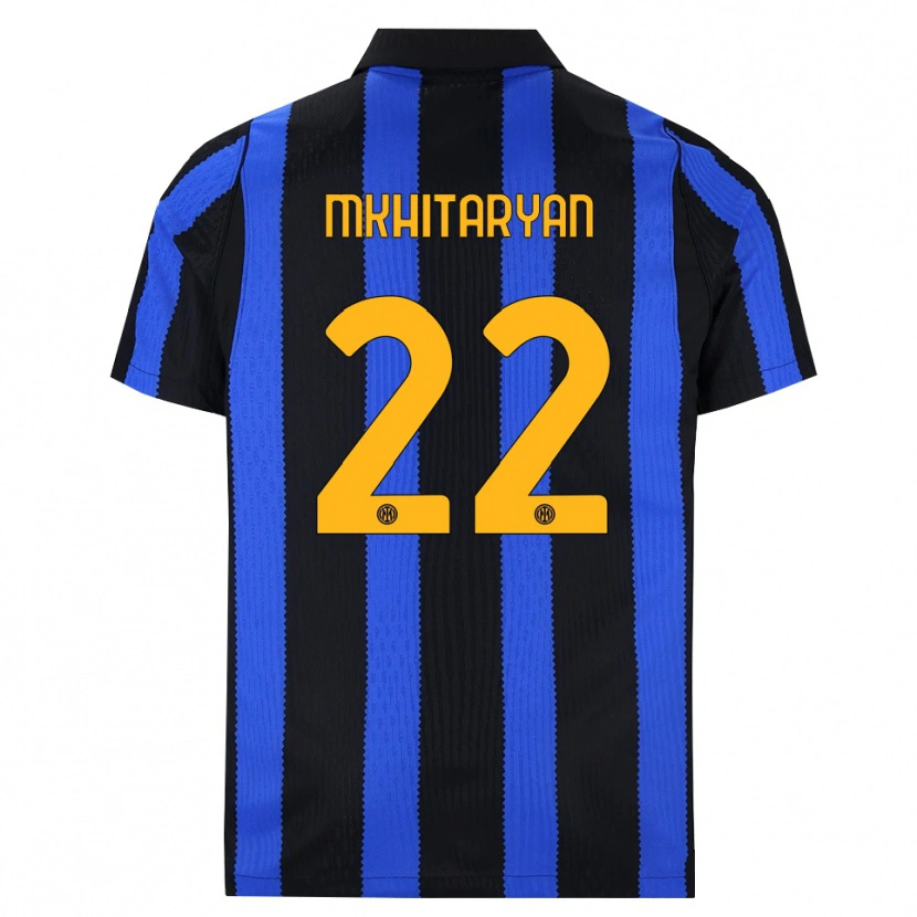 Danxen Niño Camiseta Henrikh Mkhitaryan #22 Negro Azul Amarillo 1ª Equipación 2026/27 La Camisa México