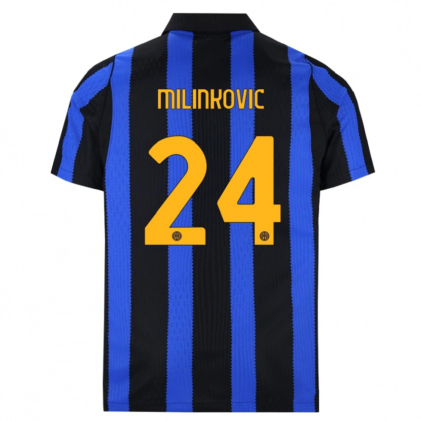 Danxen Niño Camiseta Marija Milinković #24 Negro Azul Amarillo 1ª Equipación 2026/27 La Camisa México