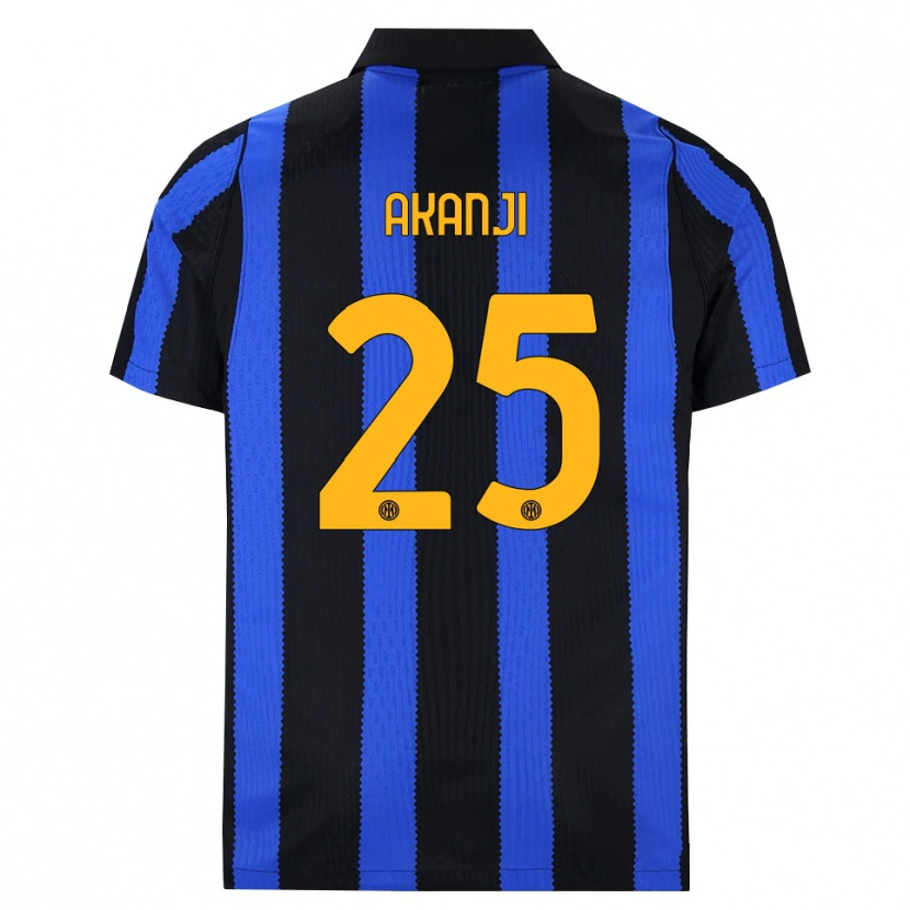 Danxen Niño Camiseta Manuel Akanji #25 Negro Azul Amarillo 1ª Equipación 2026/27 La Camisa México