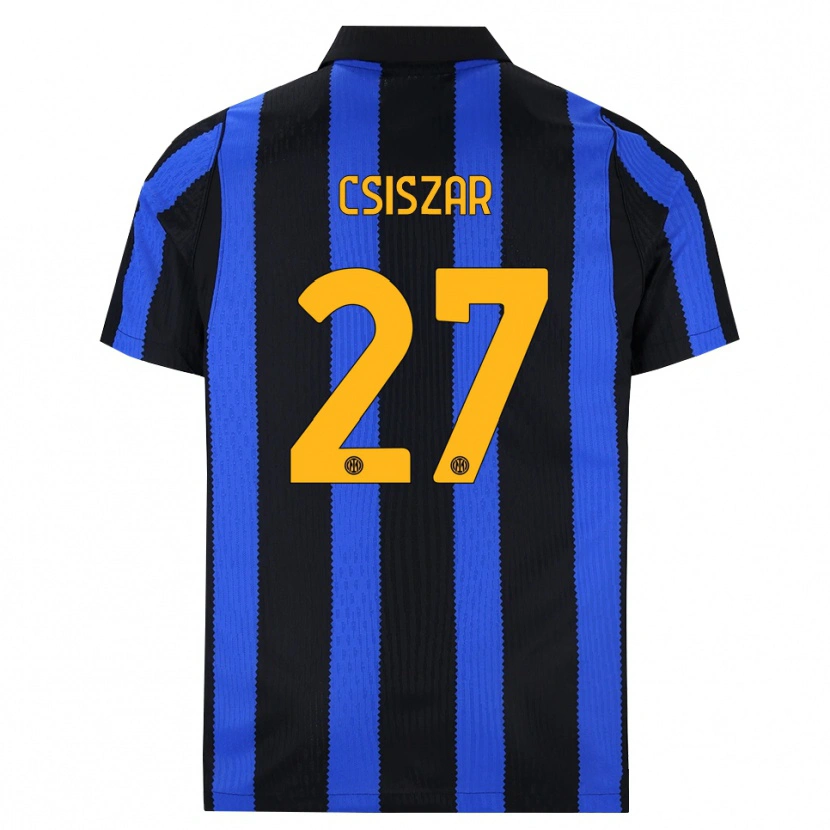 Danxen Niño Camiseta Henrietta Csiszar #27 Negro Azul Amarillo 1ª Equipación 2026/27 La Camisa México