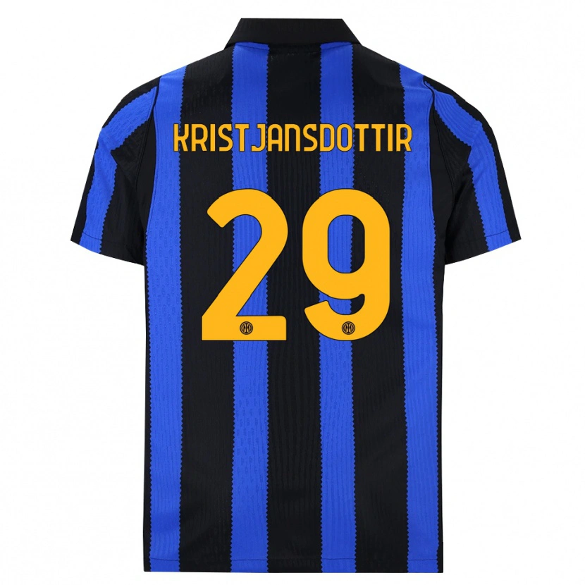 Danxen Niño Camiseta Anna Bjork Kristjansdottir #29 Negro Azul Amarillo 1ª Equipación 2026/27 La Camisa México