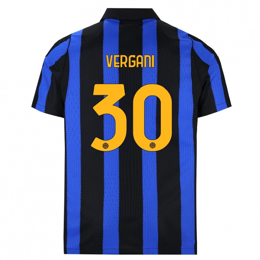 Danxen Niño Camiseta Bianca Vergani #30 Negro Azul Amarillo 1ª Equipación 2026/27 La Camisa México