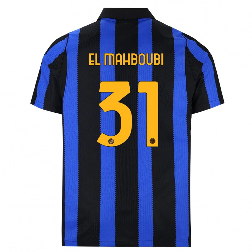 Danxen Niño Camiseta Anas El Mahboubi #31 Negro Azul Amarillo 1ª Equipación 2026/27 La Camisa México