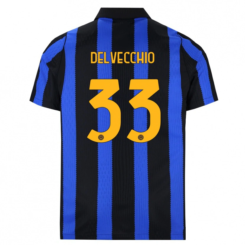 Danxen Niño Camiseta Gabriele Delvecchio #33 Negro Azul Amarillo 1ª Equipación 2026/27 La Camisa México