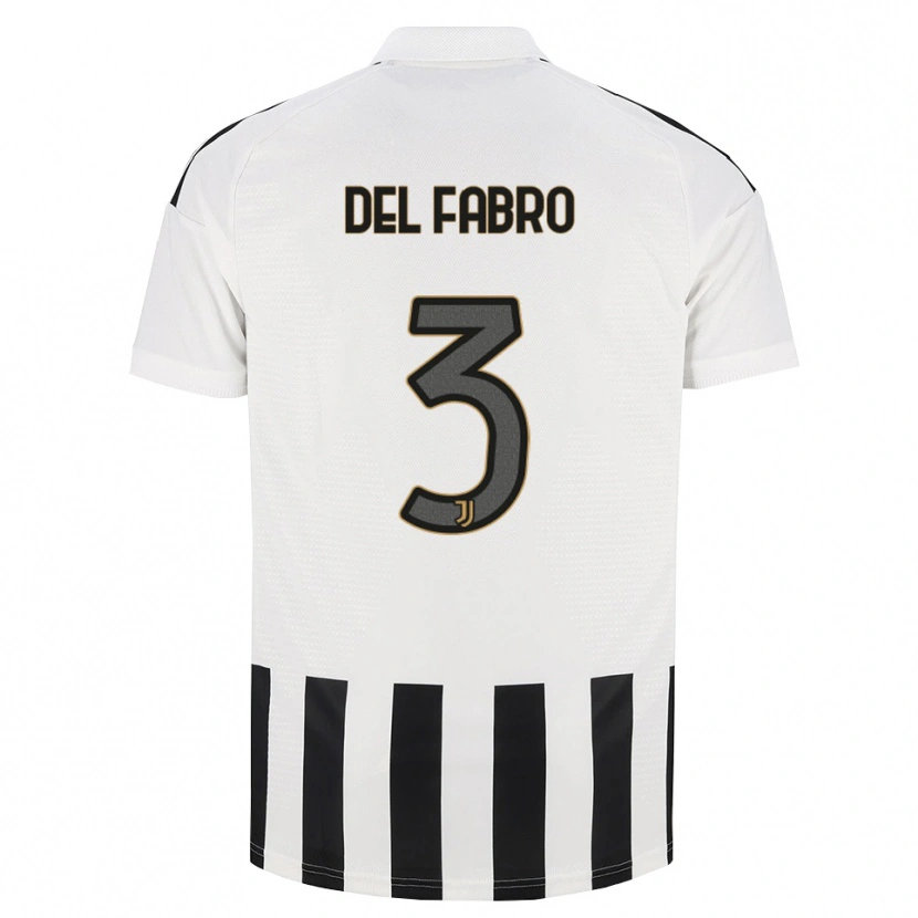 Danxen Niño Camiseta Jacopo Del Fabro #3 Negro Blanco Marrón 1ª Equipación 2026/27 La Camisa México