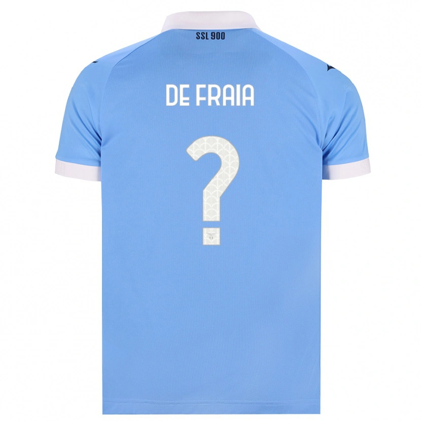 Danxen Niño Camiseta Davide De Fraia #0 Azul Cielo Negro Blanco 1ª Equipación 2026/27 La Camisa México