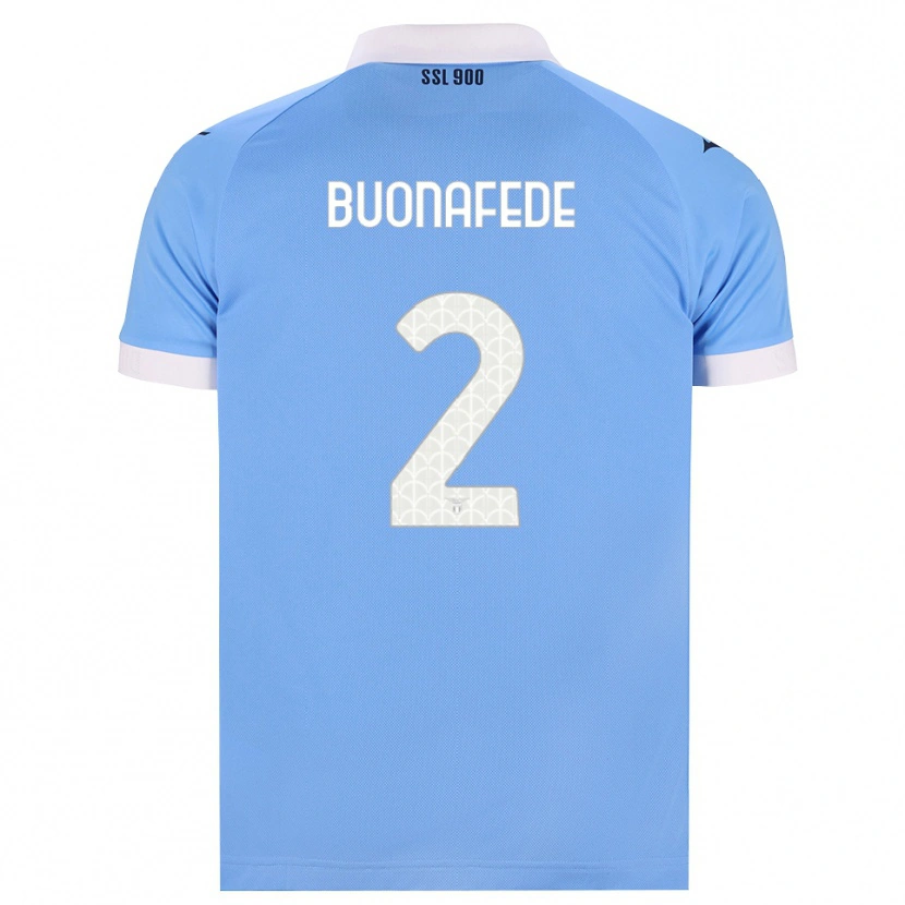 Danxen Niño Camiseta Tommaso Buonafede #2 Azul Cielo Negro Blanco 1ª Equipación 2026/27 La Camisa México