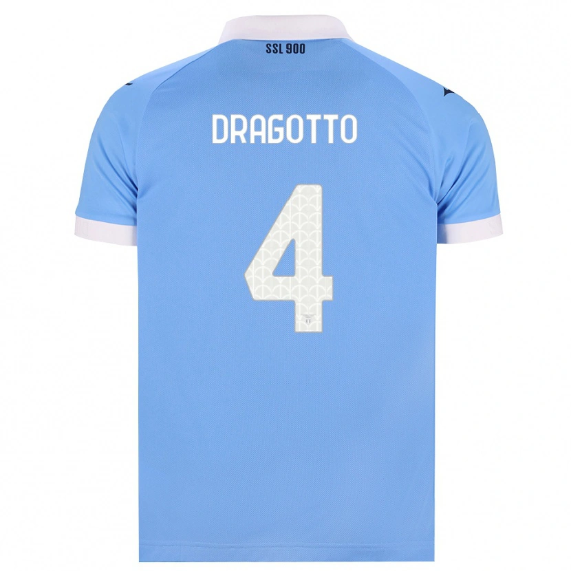Danxen Niño Camiseta Tommaso Dragotto #4 Azul Cielo Negro Blanco 1ª Equipación 2026/27 La Camisa México