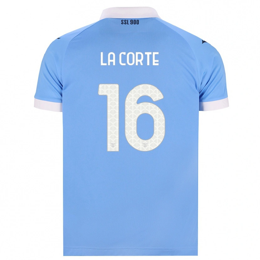 Danxen Niño Camiseta Pietro La Corte #16 Azul Cielo Negro Blanco 1ª Equipación 2026/27 La Camisa México