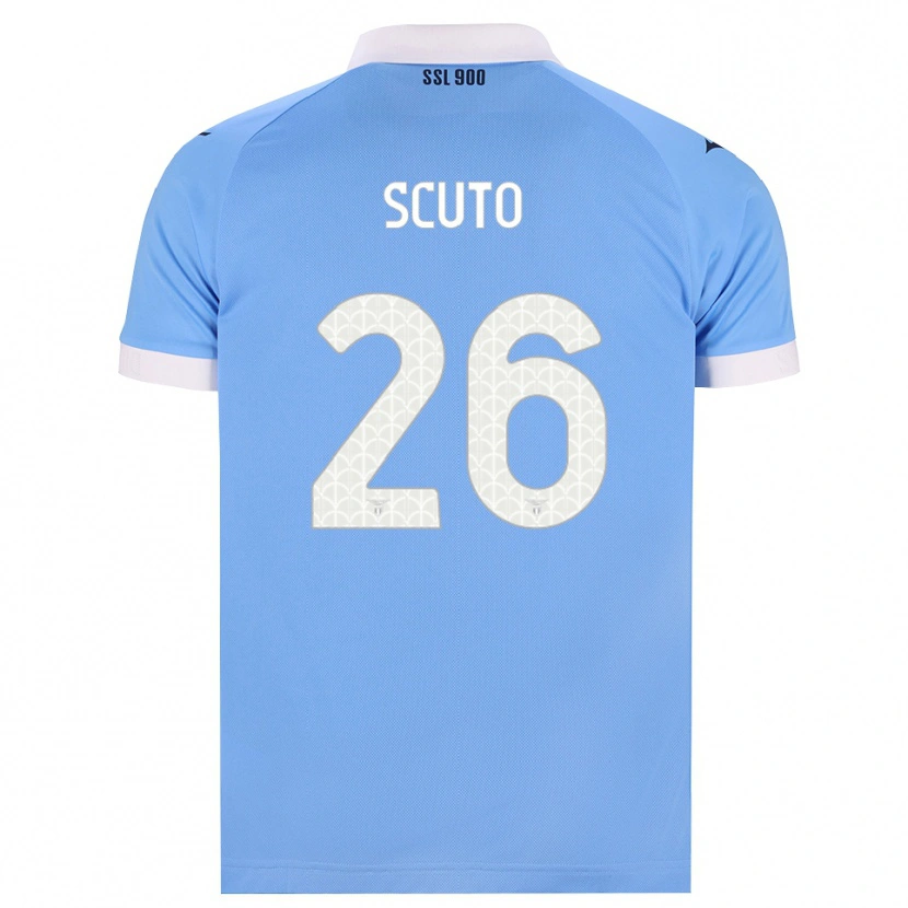 Danxen Niño Camiseta Leonardo Scuto #26 Azul Cielo Negro Blanco 1ª Equipación 2026/27 La Camisa México