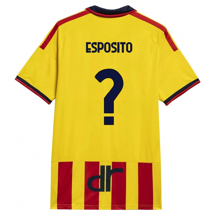 Danxen Niño Camiseta Sebastian Esposito #0 Amarillo Rojo 1ª Equipación 2026/27 La Camisa México