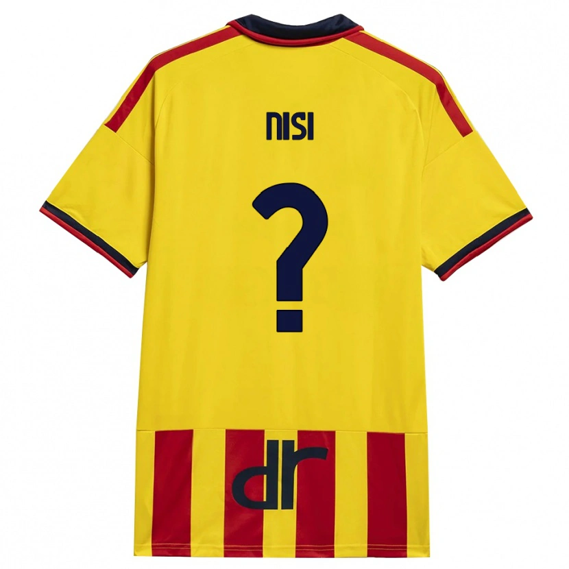 Danxen Niño Camiseta Giuseppe Nisi #0 Amarillo Rojo 1ª Equipación 2026/27 La Camisa México