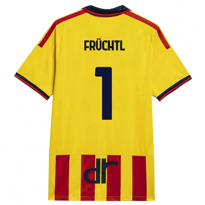 Danxen Niño Camiseta Christian Früchtl #1 Amarillo Rojo 1ª Equipación 2026/27 La Camisa México