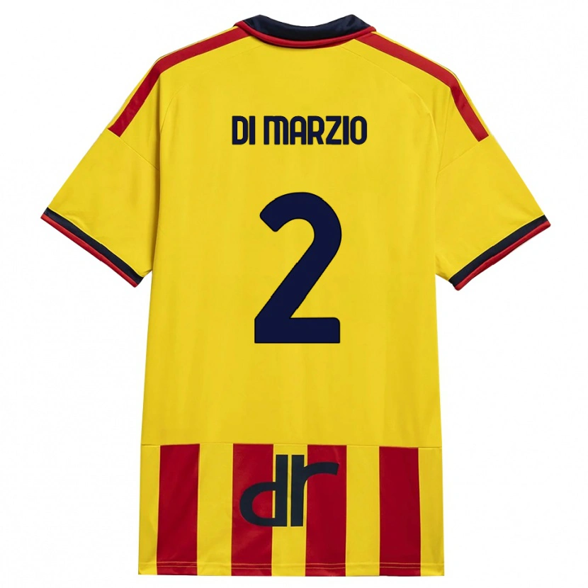 Danxen Niño Camiseta Flavio Di Marzio #2 Amarillo Rojo 1ª Equipación 2026/27 La Camisa México