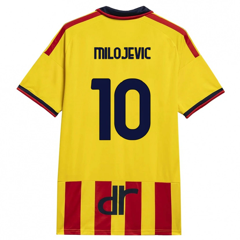 Danxen Niño Camiseta Nemanja Milojevic #10 Amarillo Rojo 1ª Equipación 2026/27 La Camisa México