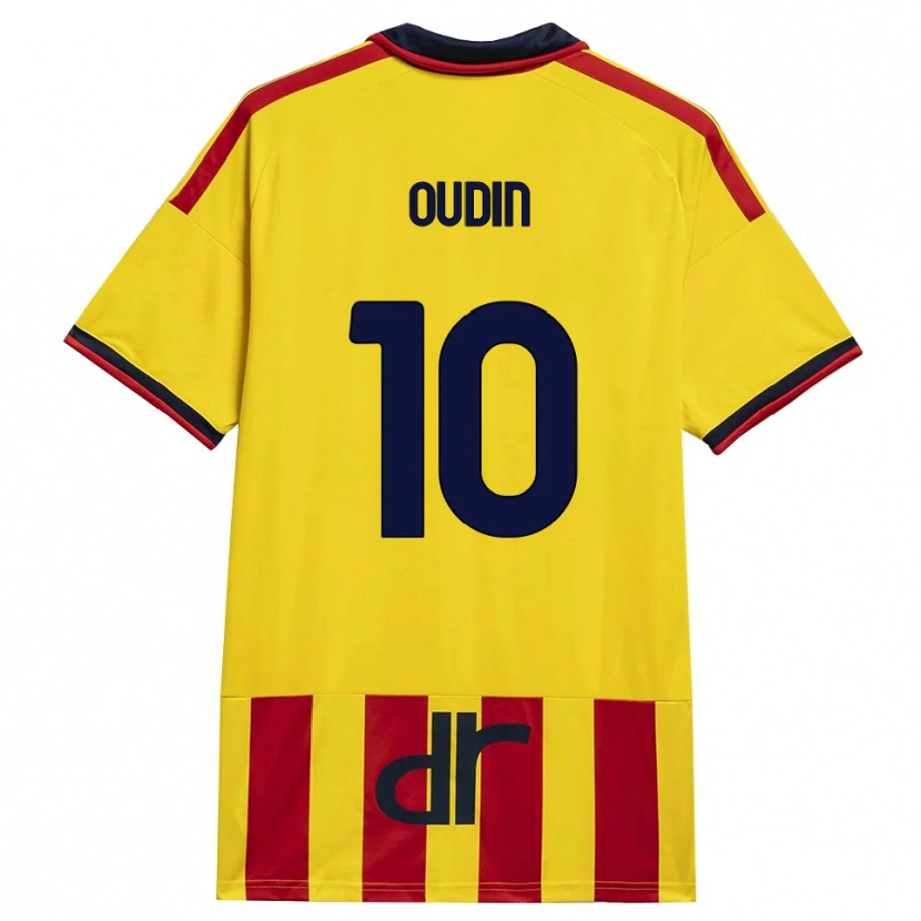 Danxen Niño Camiseta Rémi Oudin #10 Amarillo Rojo 1ª Equipación 2026/27 La Camisa México
