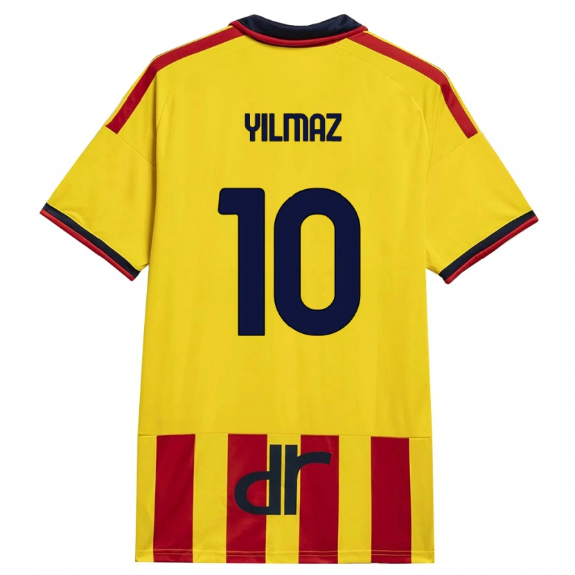 Danxen Niño Camiseta Enes Yilmaz #10 Amarillo Rojo 1ª Equipación 2026/27 La Camisa México