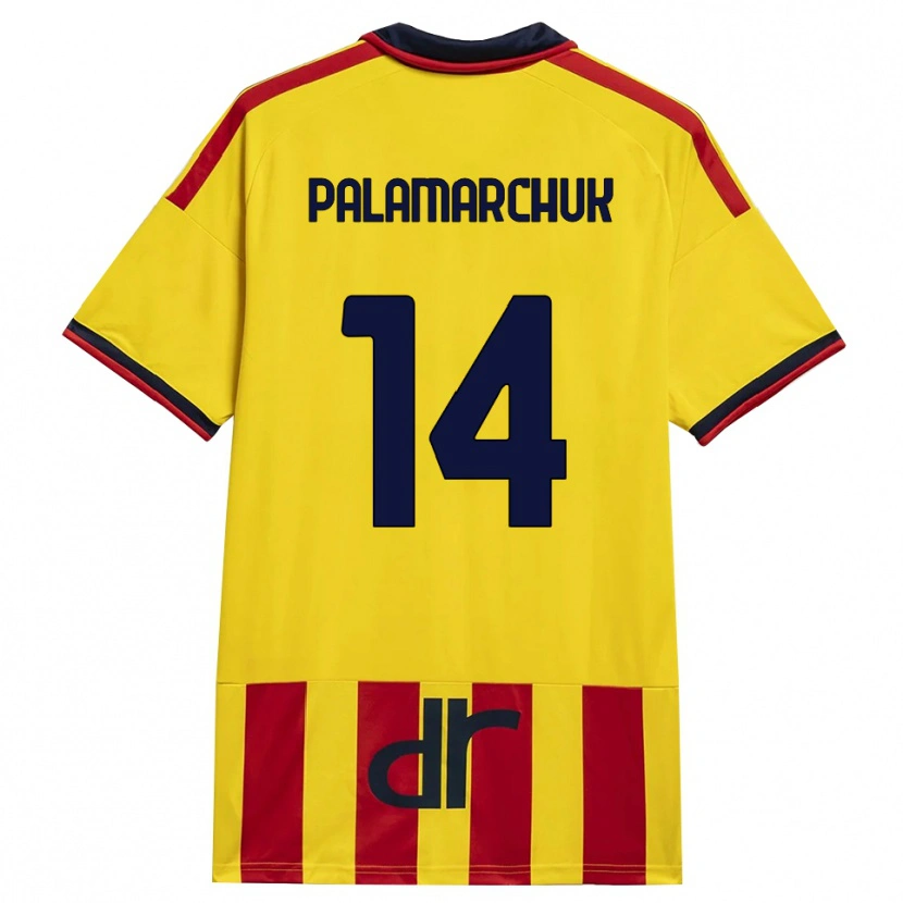 Danxen Niño Camiseta Cristiano Palamarchuk #14 Amarillo Rojo 1ª Equipación 2026/27 La Camisa México
