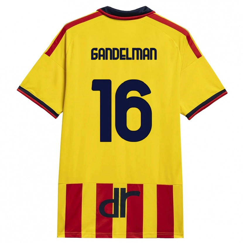 Danxen Niño Camiseta Omri Gandelman #16 Amarillo Rojo 1ª Equipación 2026/27 La Camisa México