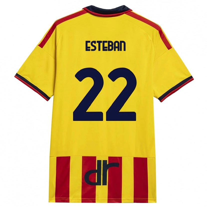 Danxen Niño Camiseta Paco Esteban #22 Amarillo Rojo 1ª Equipación 2026/27 La Camisa México