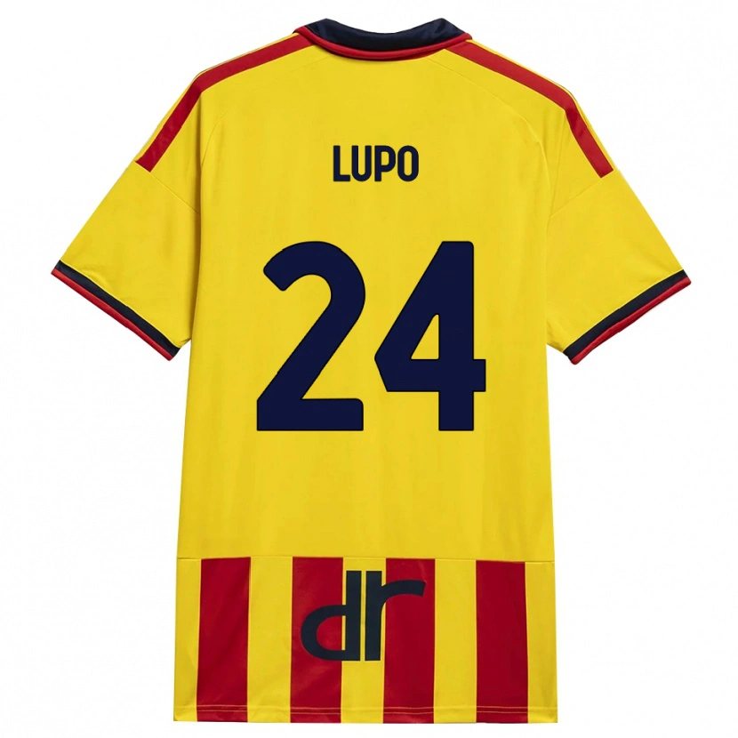 Danxen Niño Camiseta Christian Lupo #24 Amarillo Rojo 1ª Equipación 2026/27 La Camisa México