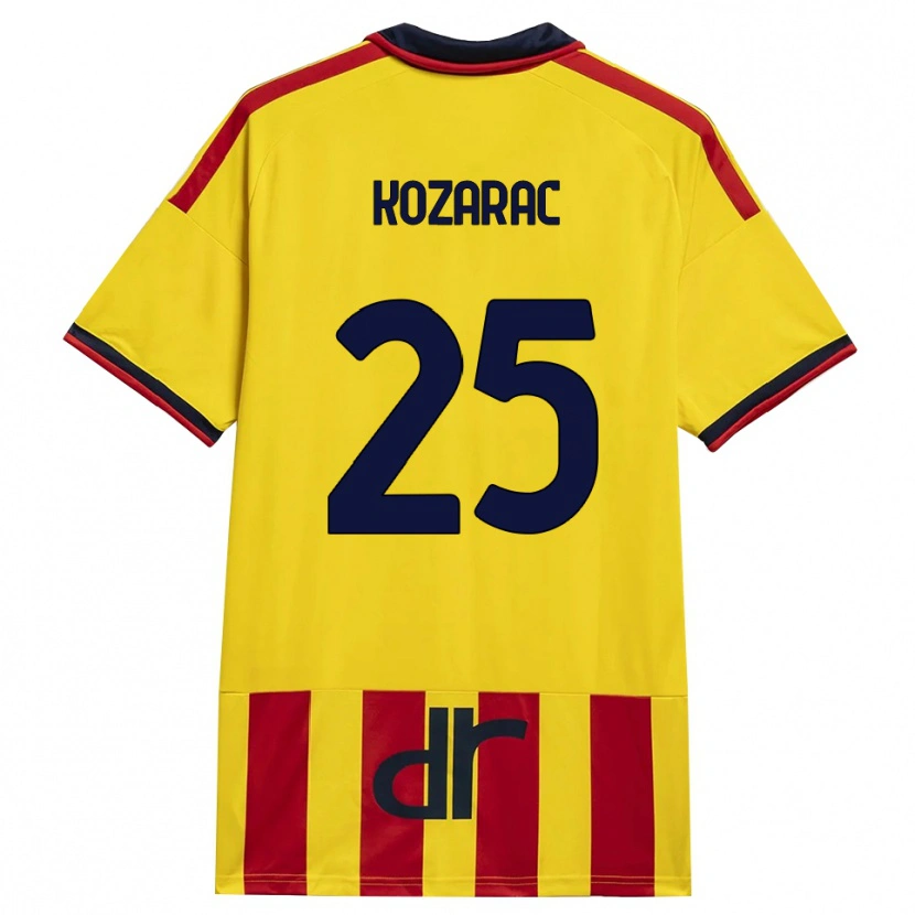 Danxen Niño Camiseta Haris Kozarac #25 Amarillo Rojo 1ª Equipación 2026/27 La Camisa México