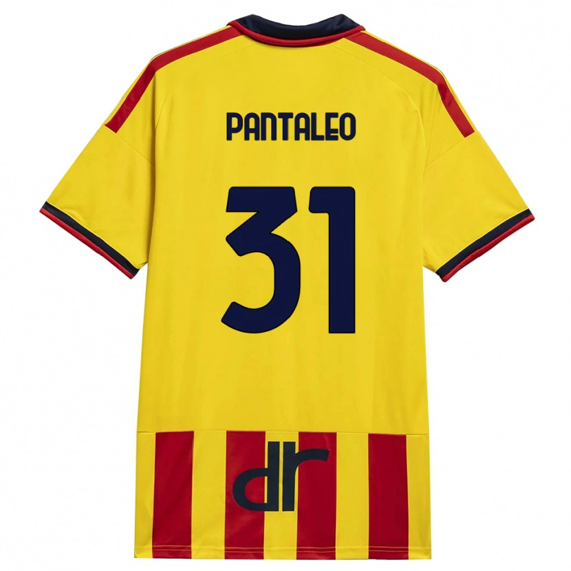 Danxen Niño Camiseta Dario Pantaleo #31 Amarillo Rojo 1ª Equipación 2026/27 La Camisa México