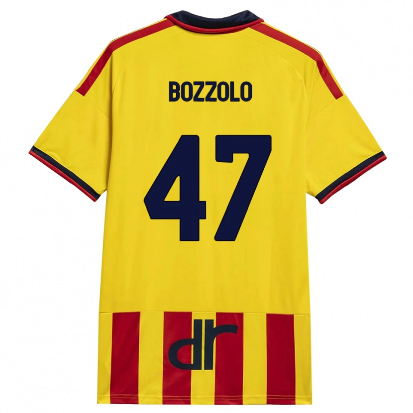 Danxen Niño Camiseta Alessandro Bozzolo #47 Amarillo Rojo 1ª Equipación 2026/27 La Camisa México