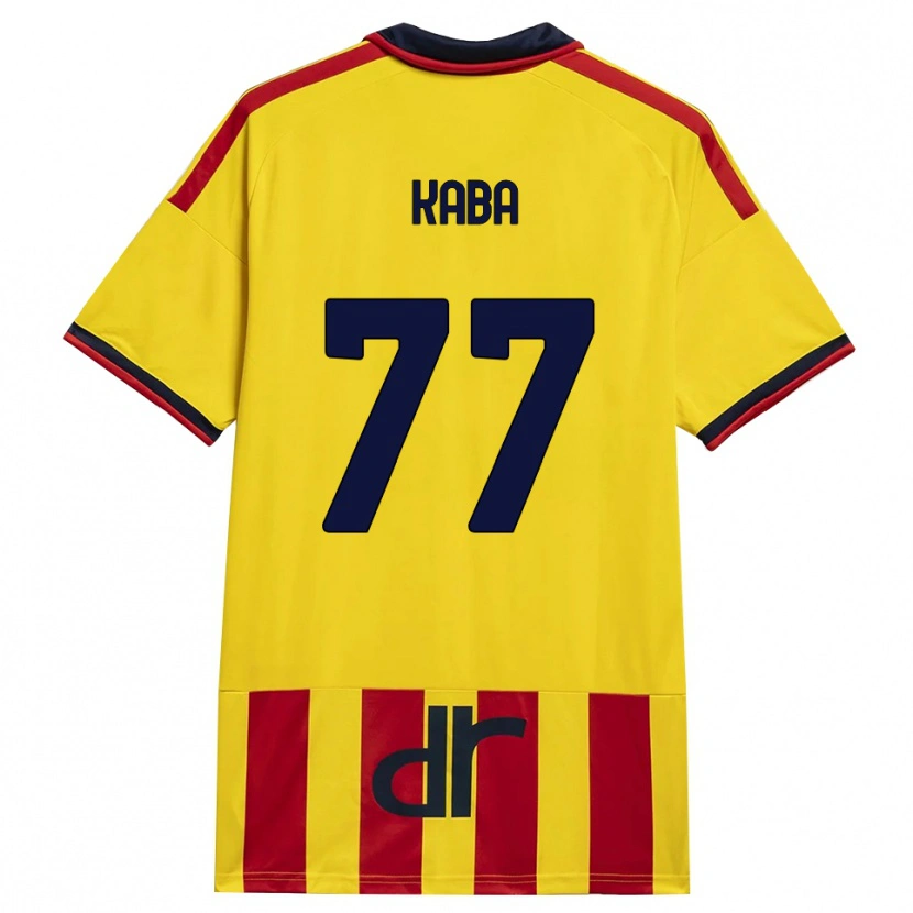 Danxen Niño Camiseta Mohamed Kaba #77 Amarillo Rojo 1ª Equipación 2026/27 La Camisa México