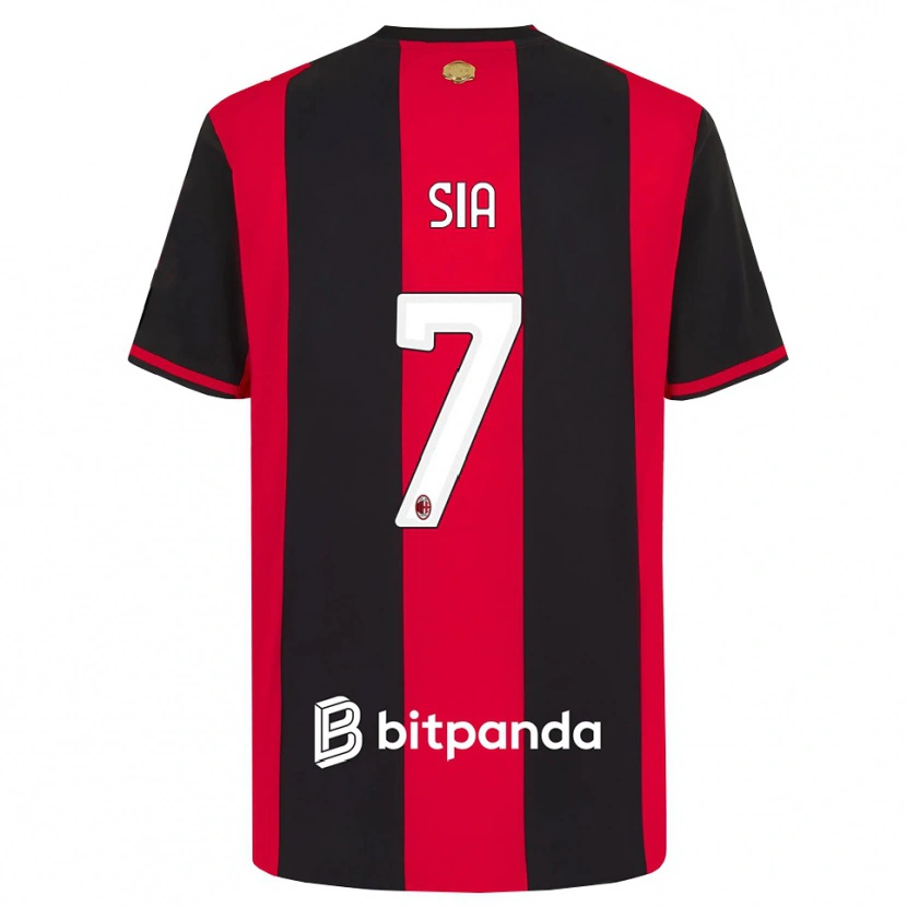 Danxen Niño Camiseta Diego Sia #7 Rojo Negro Blanco 1ª Equipación 2026/27 La Camisa México
