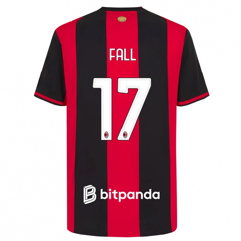 Danxen Niño Camiseta Mbarick Fall #17 Rojo Negro Blanco 1ª Equipación 2026/27 La Camisa México