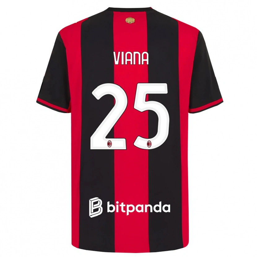 Danxen Niño Camiseta Viana Seedorf #25 Rojo Negro Blanco 1ª Equipación 2026/27 La Camisa México