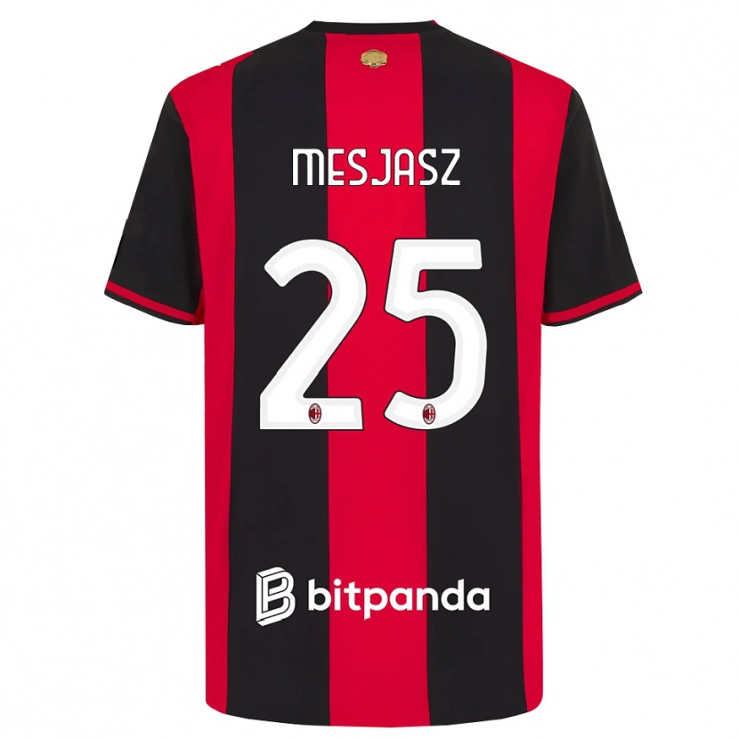 Danxen Niño Camiseta Malgorzata Mesjasz #25 Rojo Negro Blanco 1ª Equipación 2026/27 La Camisa México