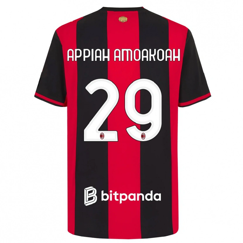 Danxen Niño Camiseta Karen Appiah Amoakoah #29 Rojo Negro Blanco 1ª Equipación 2026/27 La Camisa México
