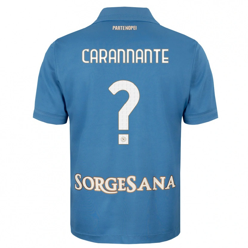 Danxen Niño Camiseta Lorenzo Carannante #0 Azul Neblina Blanco 1ª Equipación 2026/27 La Camisa México