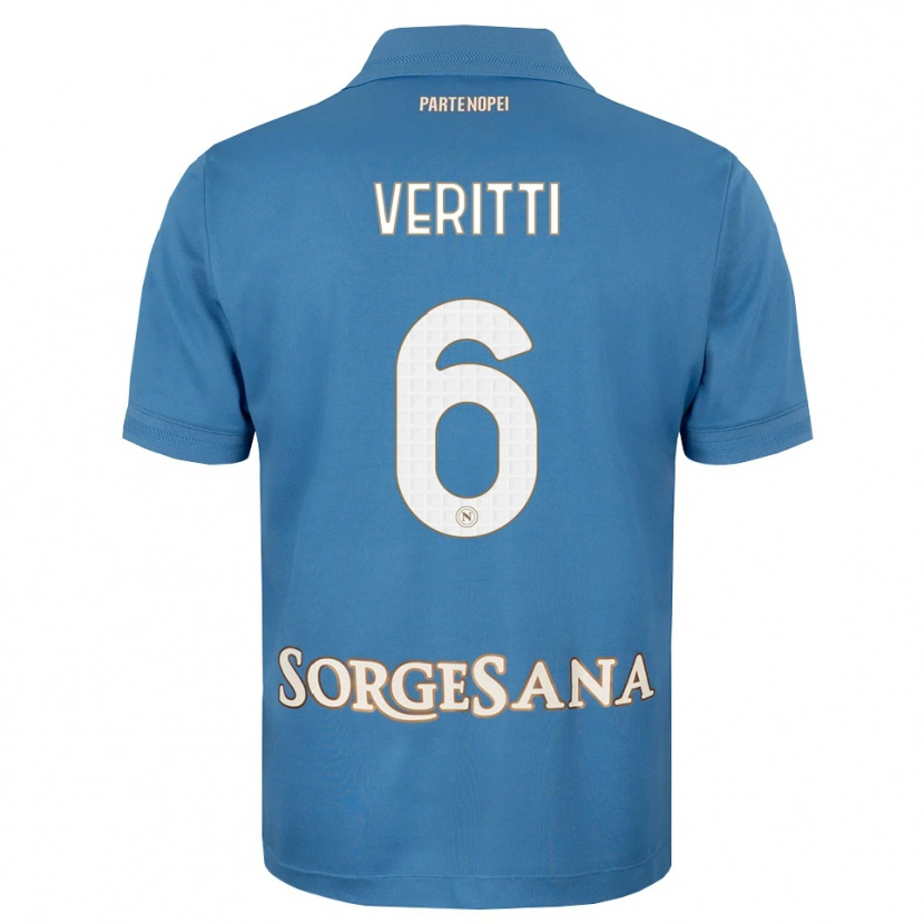 Danxen Niño Camiseta Federica Veritti #6 Azul Neblina Blanco 1ª Equipación 2026/27 La Camisa México