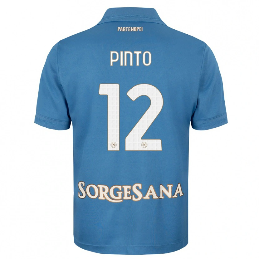 Danxen Niño Camiseta Ciro Pinto #12 Azul Neblina Blanco 1ª Equipación 2026/27 La Camisa México